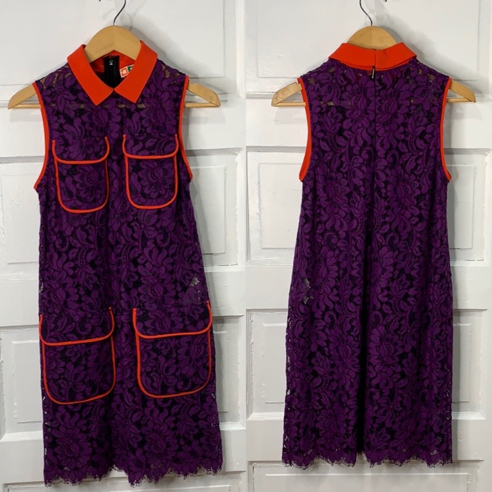 MSGM Lace Patch Pocket Shift Dress EUC - Picture 2 of 8